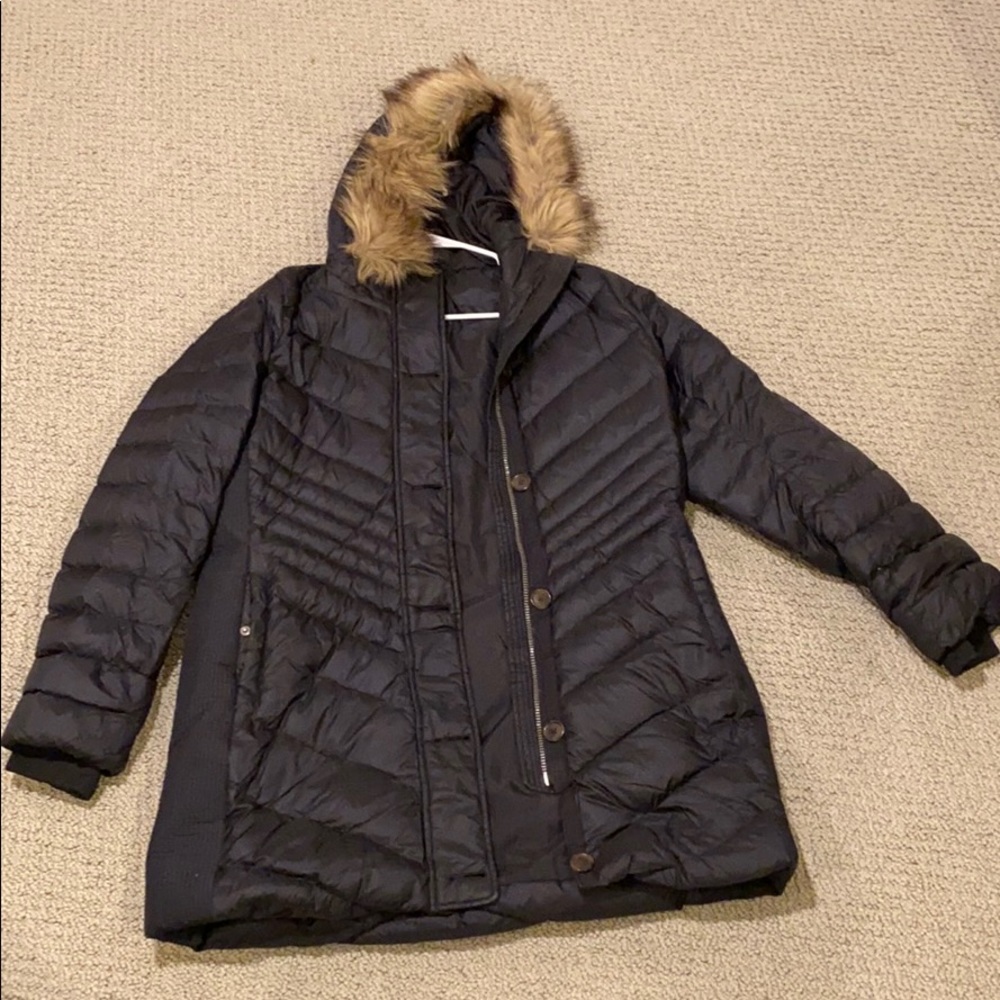 Abercrombie black long coat